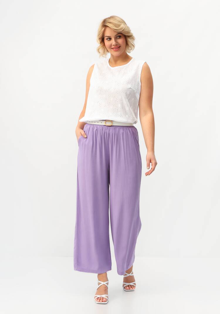 Брюки свободные на резинке по талии шир.  750, рис. 10