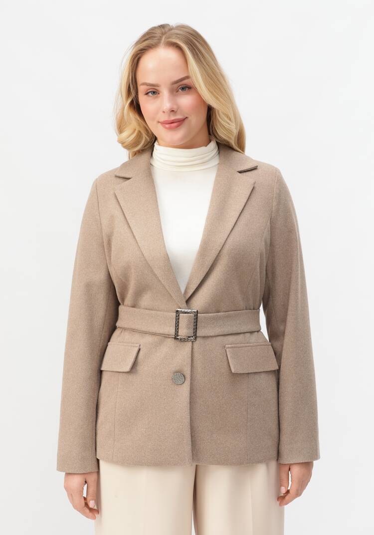 Пиджак приталенный с поясом шир.  750, рис. 12