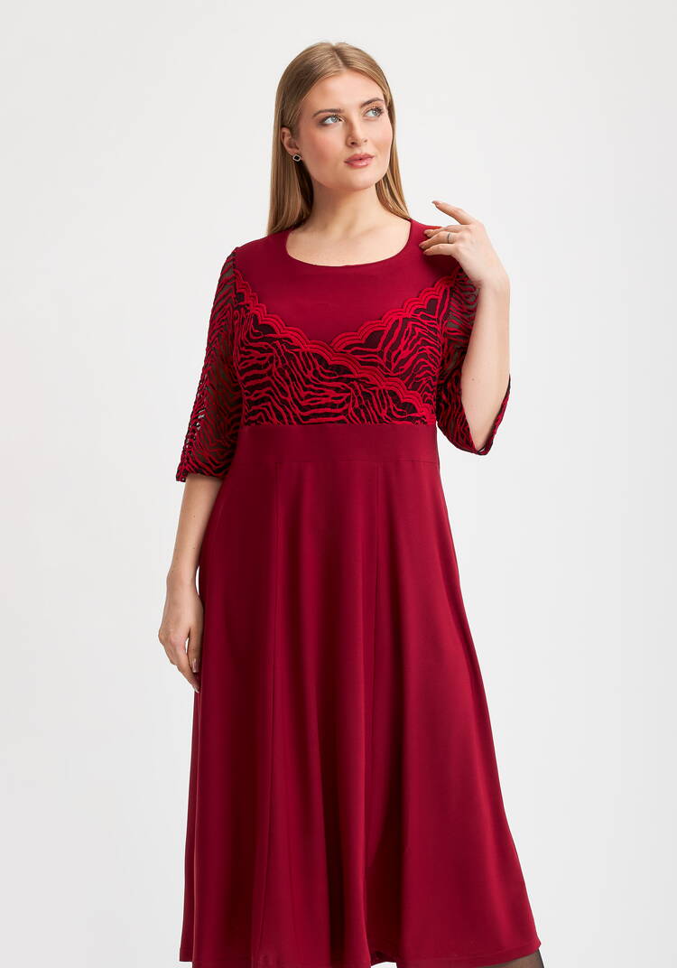 Платье Мальвина с отделкой из кружева шир.  750, рис. 2