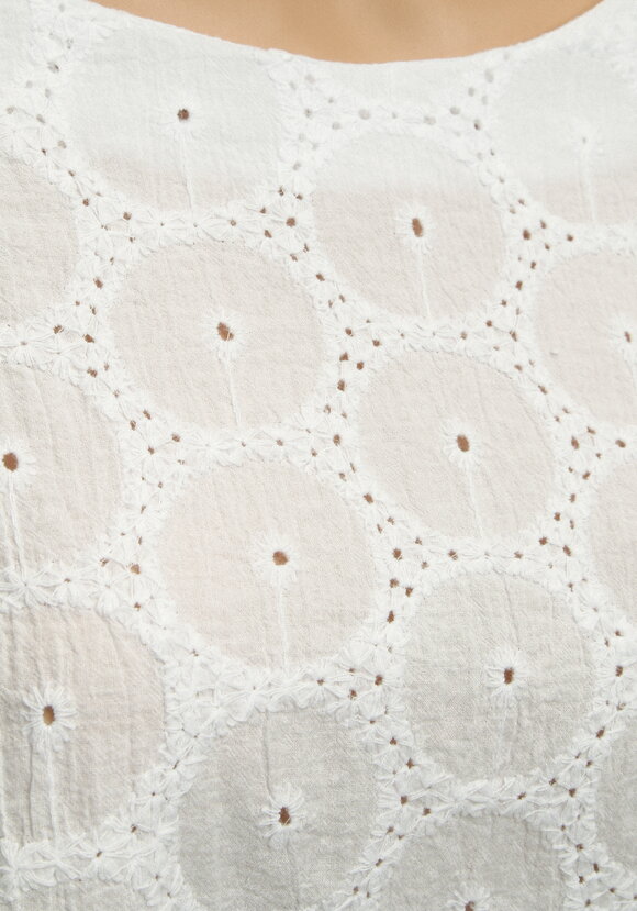 Блуза из шитья с коротким рукавoм шир.  580, рис. 4