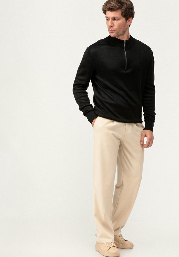 Свитер с воротником стойкой на молнии шир.  580, рис. 10