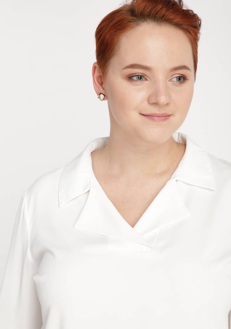 Блуза однотонная с воротником шир.  750, рис. 8