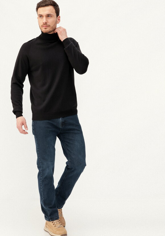 Джемпер вязаный с высокой горловиной шир.  580, рис. 2