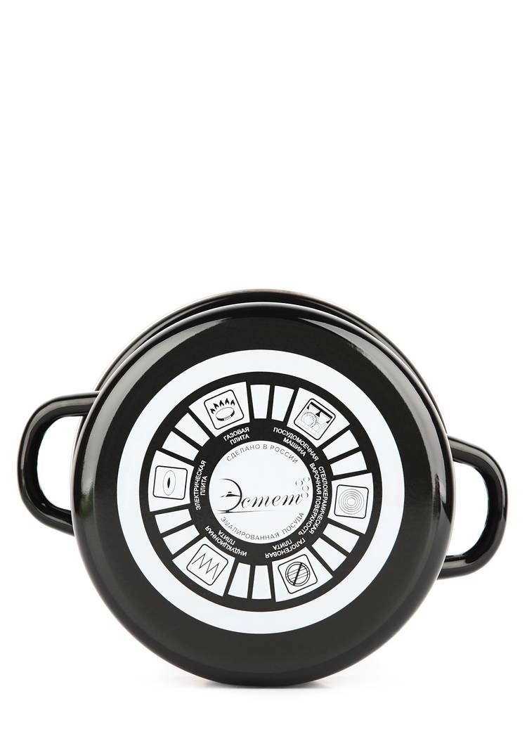 Кастрюля с крышкой Жостовские мотивы шир.  750, рис. 3