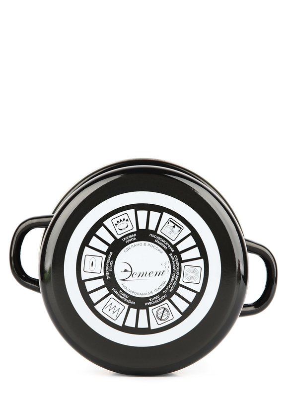 Кастрюля с крышкой Жостовские мотивы шир.  580, рис. 3