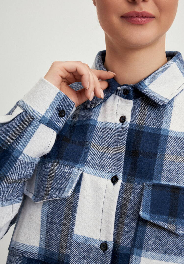 Рубашка фланелевая в клeтку шир.  750, рис. 21