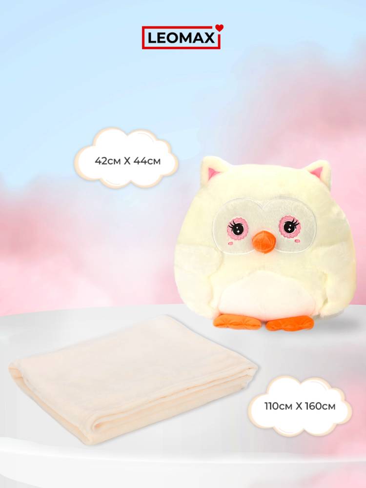 Коллекция пледов-подушек Сова 3 в 1 шир.  750, рис. 4