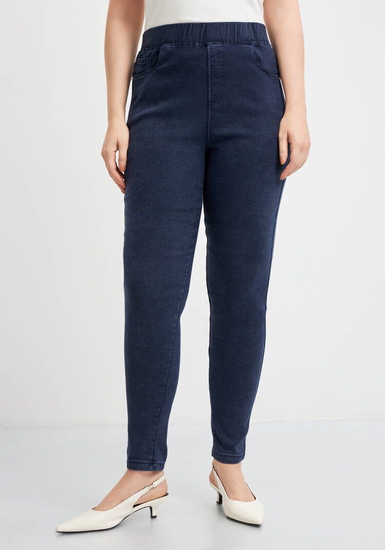 Джегинсы утепленные Дарина шир.  750, рис. 4