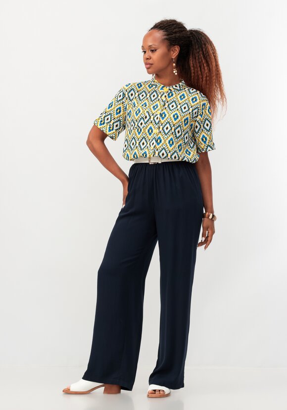 Брюки на резинке свободного силуэта шир.  580, рис. 6