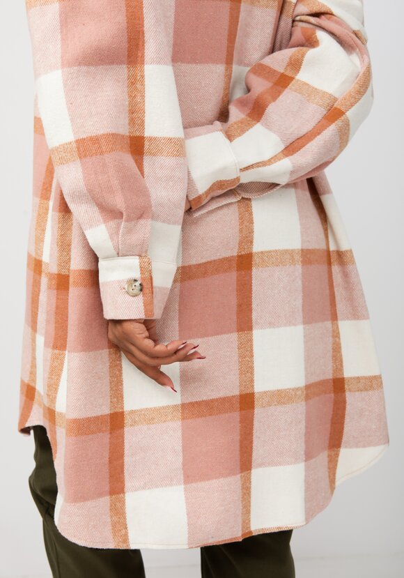 Рубашка удлиненная в клетку Венди шир.  580, рис. 11