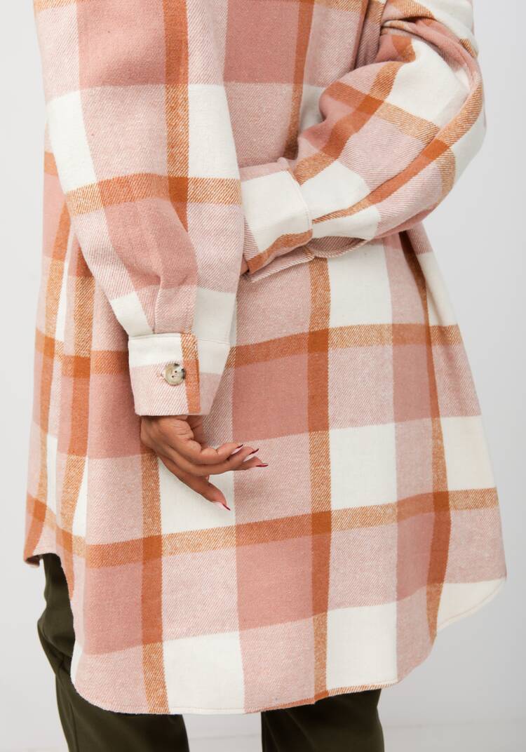 Рубашка удлиненная в клетку Венди шир.  750, рис. 11