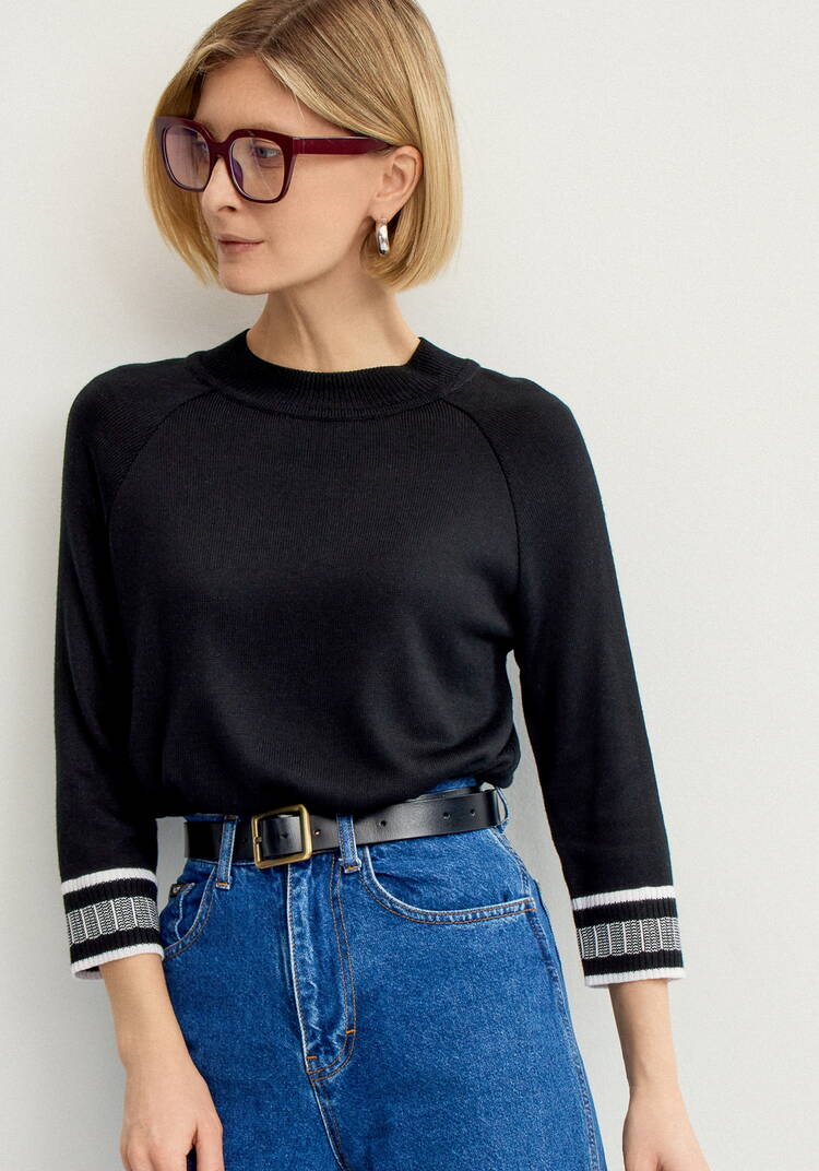 Джемпер с рукавом реглан до локтя шир.  750, рис. 22