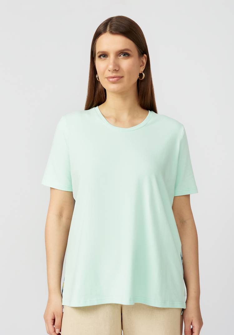 Блуза в комбинации из двух тканей шир.  750, рис. 4