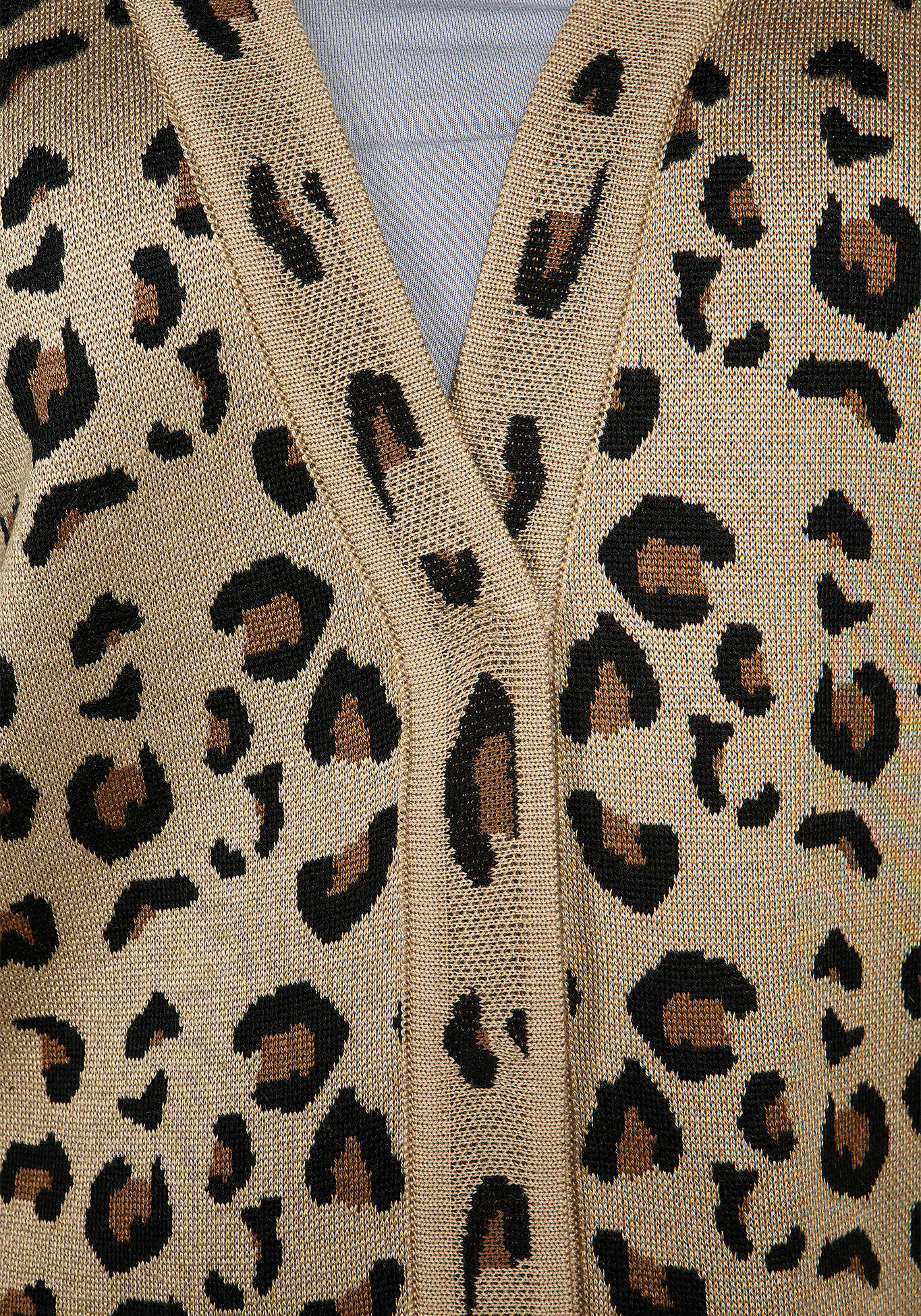 Жакет с леопардовым принтом Vivawool, размер 48, цвет молочный - фото 5