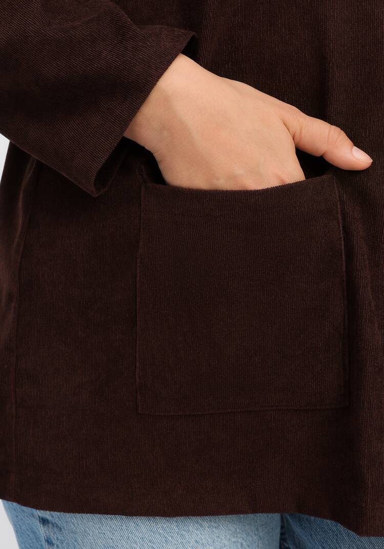 Рубашка оверсайз с воротником-стойкой шир.  750, рис. 6