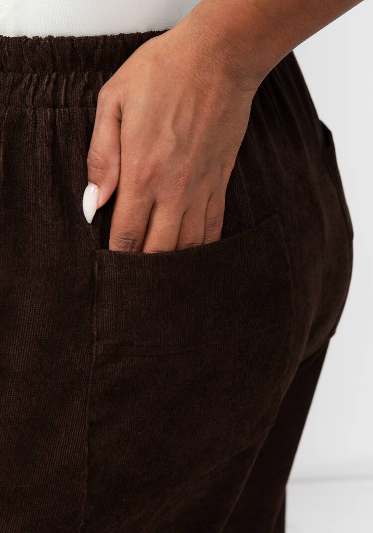 Брюки из микровельвета с рельефами шир.  750, рис. 11