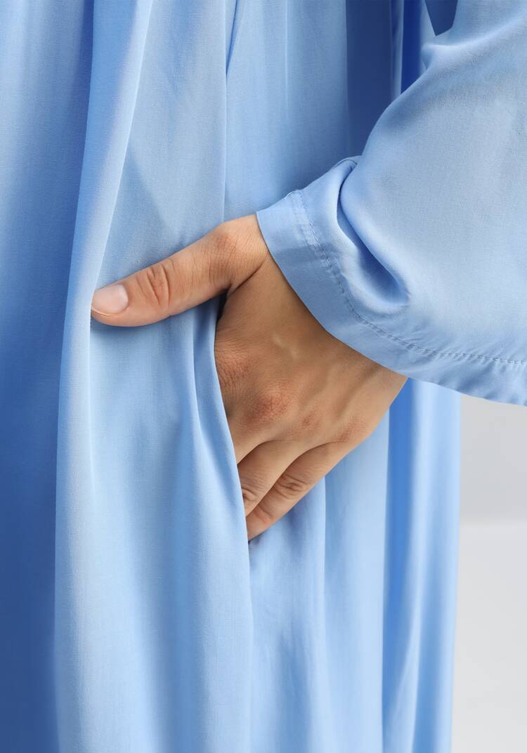 Рубашка удлиненная с вышивкой на кокетке шир.  750, рис. 6