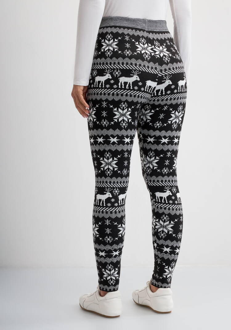 Лосины с принтом утепленные на меху шир.  750, рис. 21