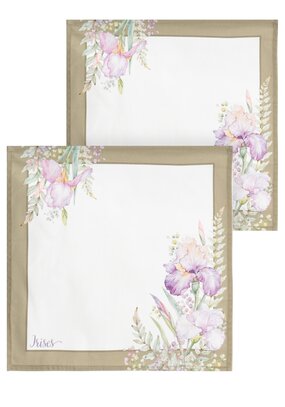 Комплект салфеток Ирисы, 2 шт.