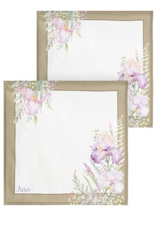 Комплект салфеток Ирисы, 2 шт.