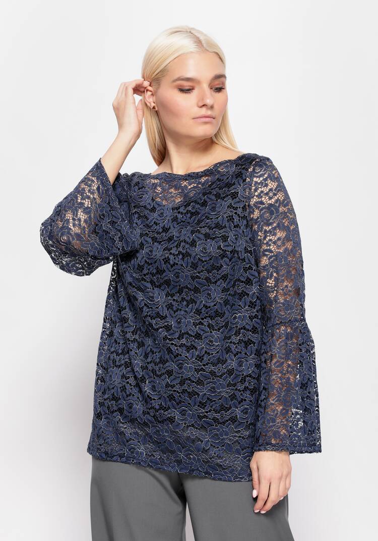 Блуза из гипюра с майкой шир.  750, рис. 23