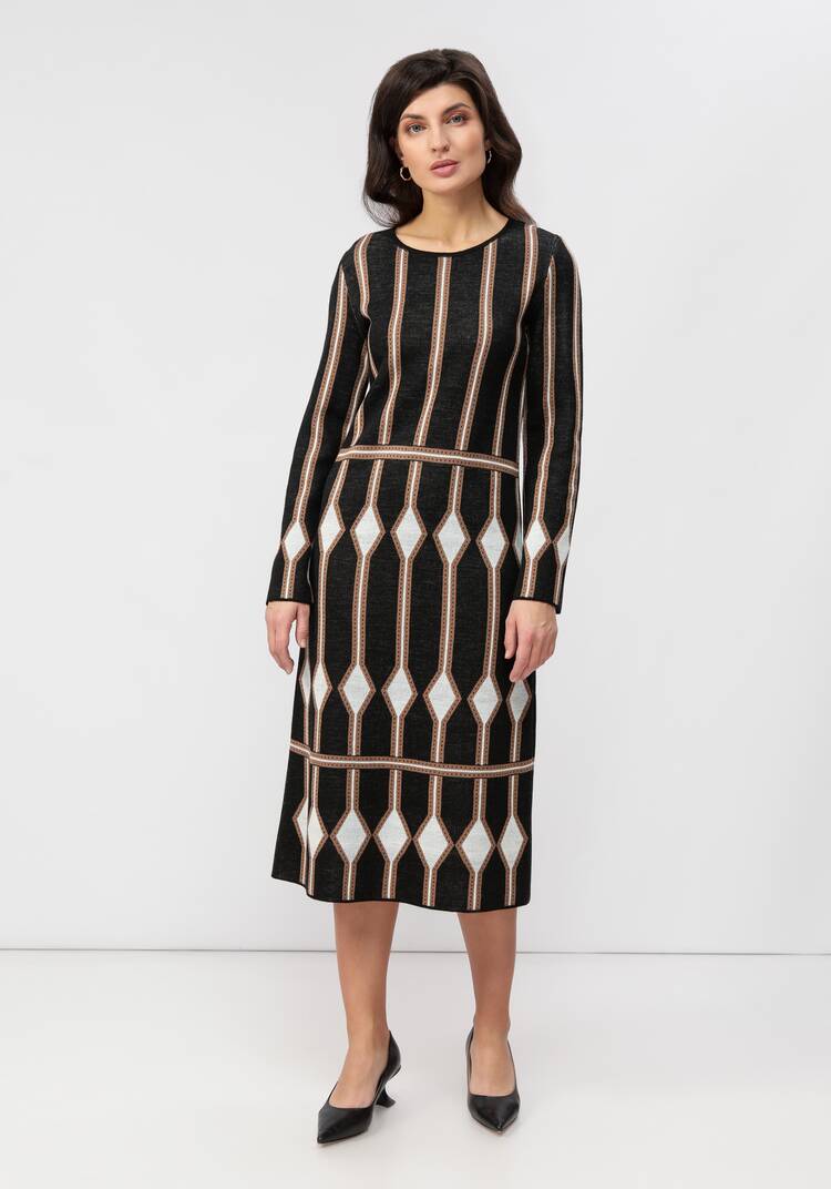 Платье с рисунком ромб шир.  750, рис. 3