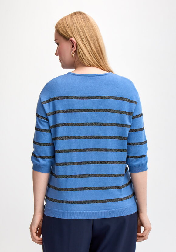 Блуза в полоску с принтом шир.  580, рис. 27