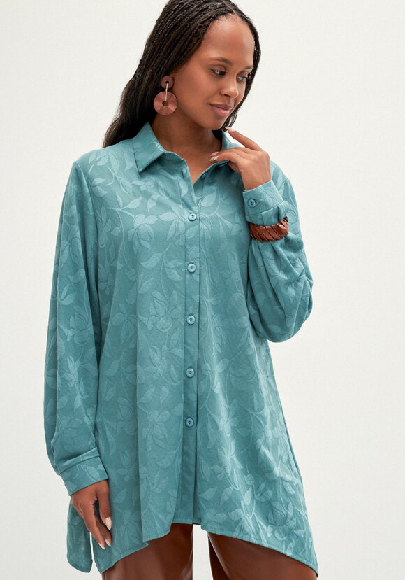 Туника трикотажная с жаккардовым рисунком шир.  580, рис. 1