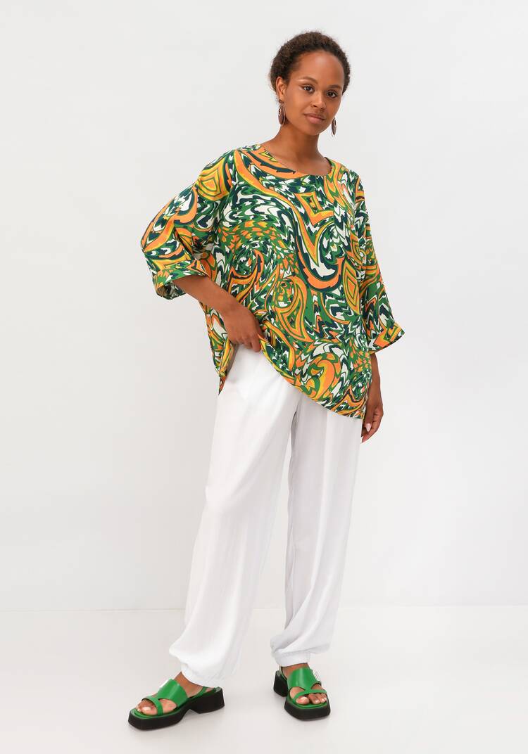 Блуза  с цельнокроеным рукавом шир.  750, рис. 32