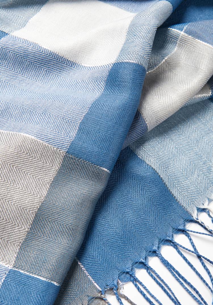 Палантин в клетку Амели шир.  750, рис. 21