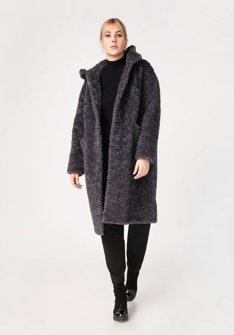 Пальто из шерсти мериноса с капюшоном шир.  750, рис. 13