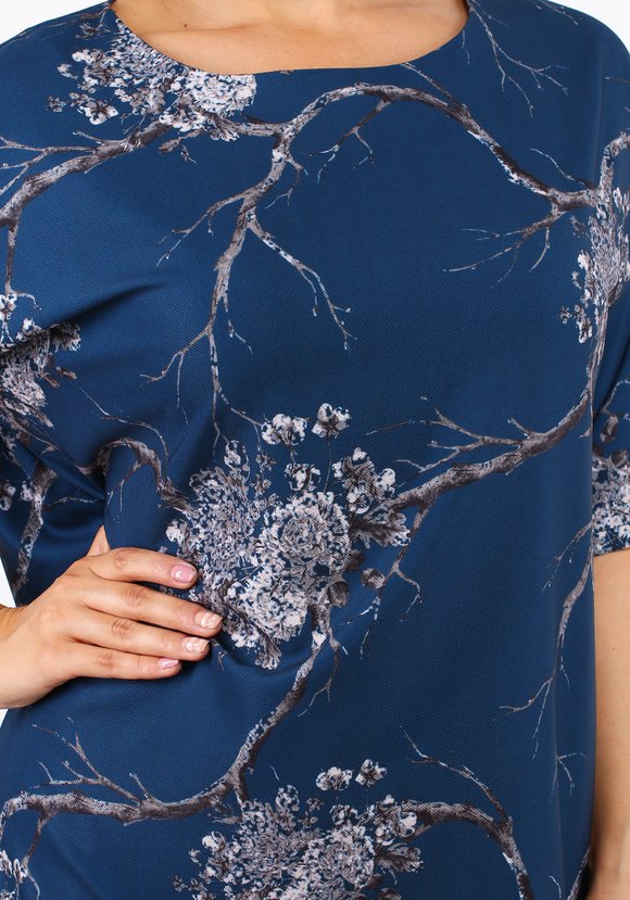 Платье свободного кроя с рукавом 1/2 шир.  580, рис. 3