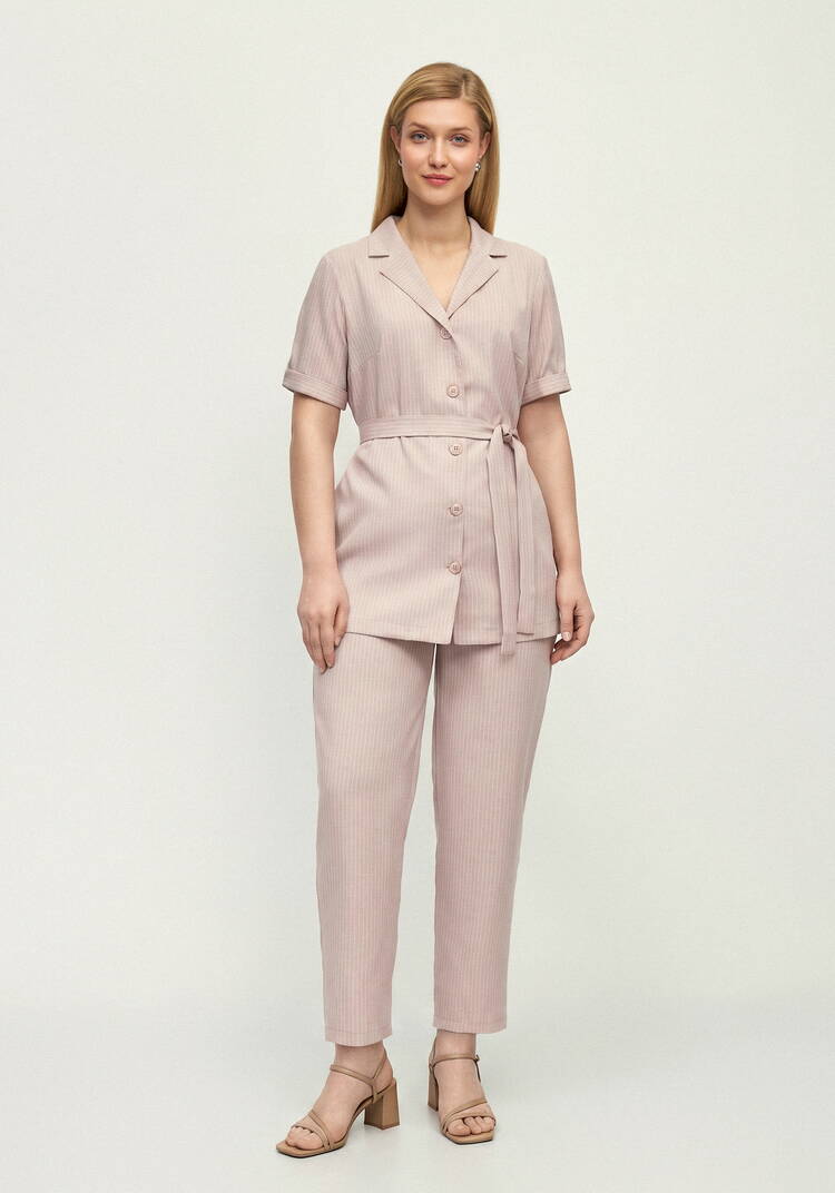 Костюм из жакета и брюк в полоску шир.  750, рис. 18