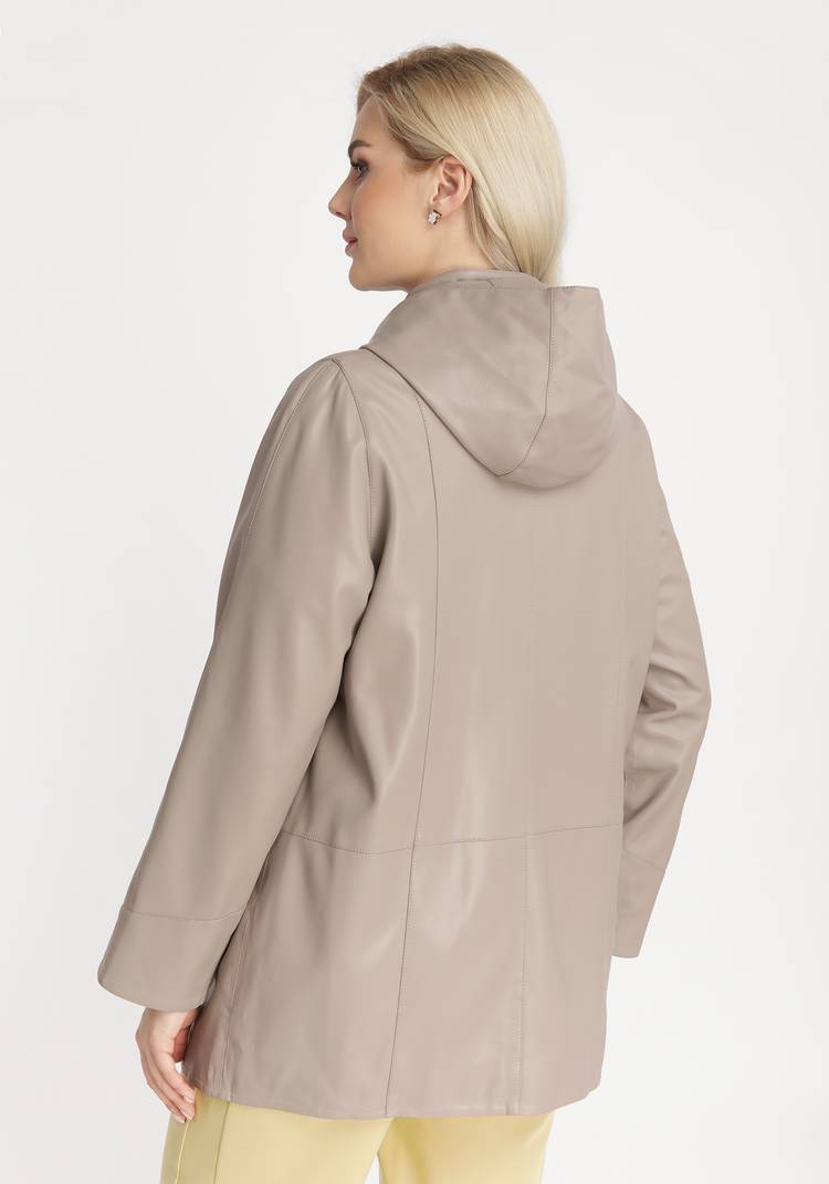 Куртка из экокожи с капюшоном шир.  750, рис. 14
