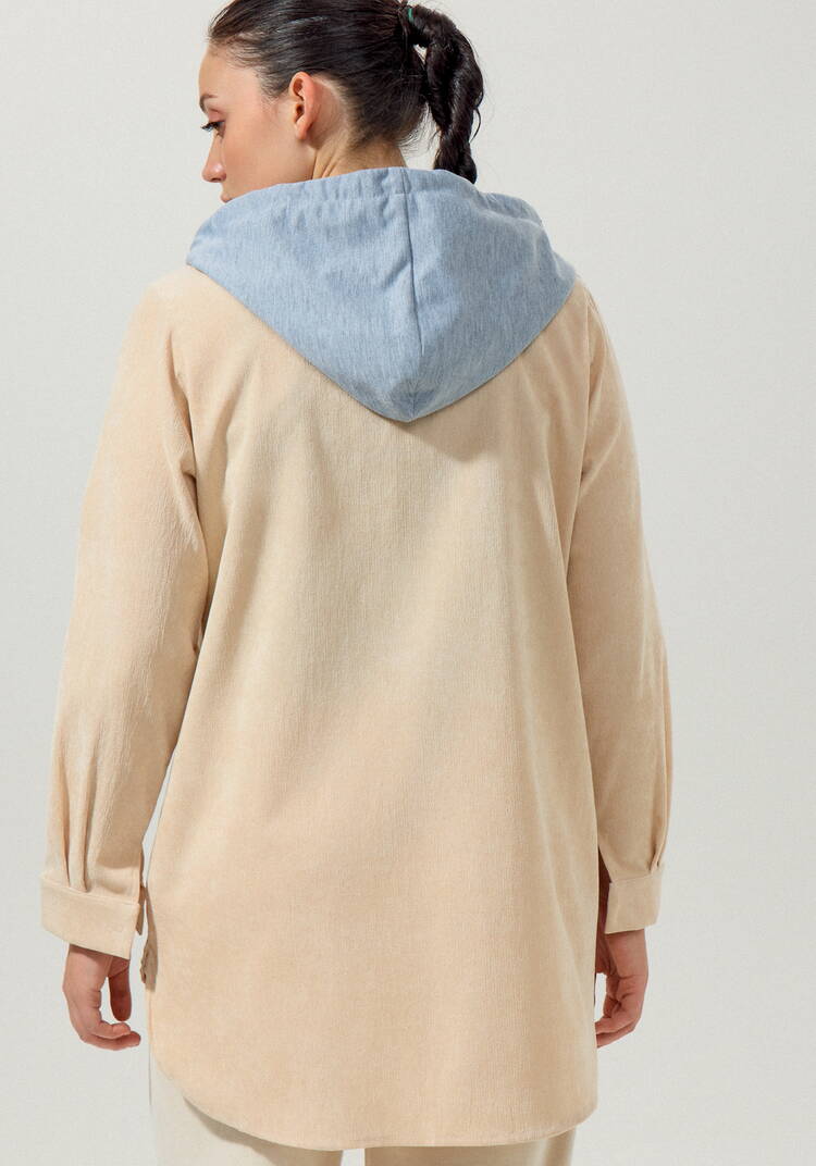 Рубашка из вельвета с капюшоном шир.  750, рис. 14