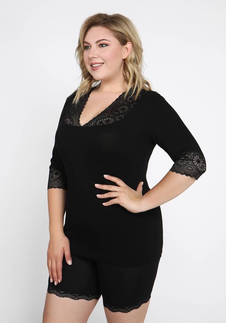 Майка с рукавом 3/4 Кармен шир.  750, рис. 6