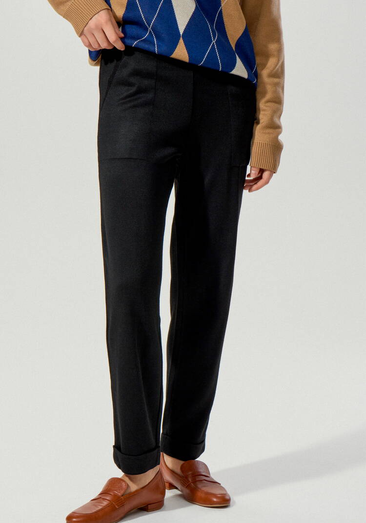 Брюки зауженные книзу шир.  750, рис. 33