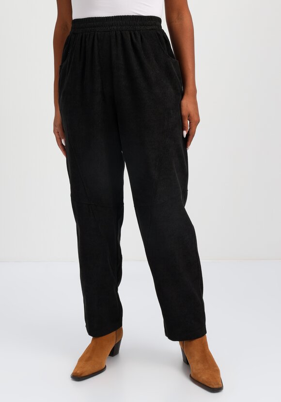 Брюки вельветовые с декоративной отстрочкой шир.  580, рис. 4