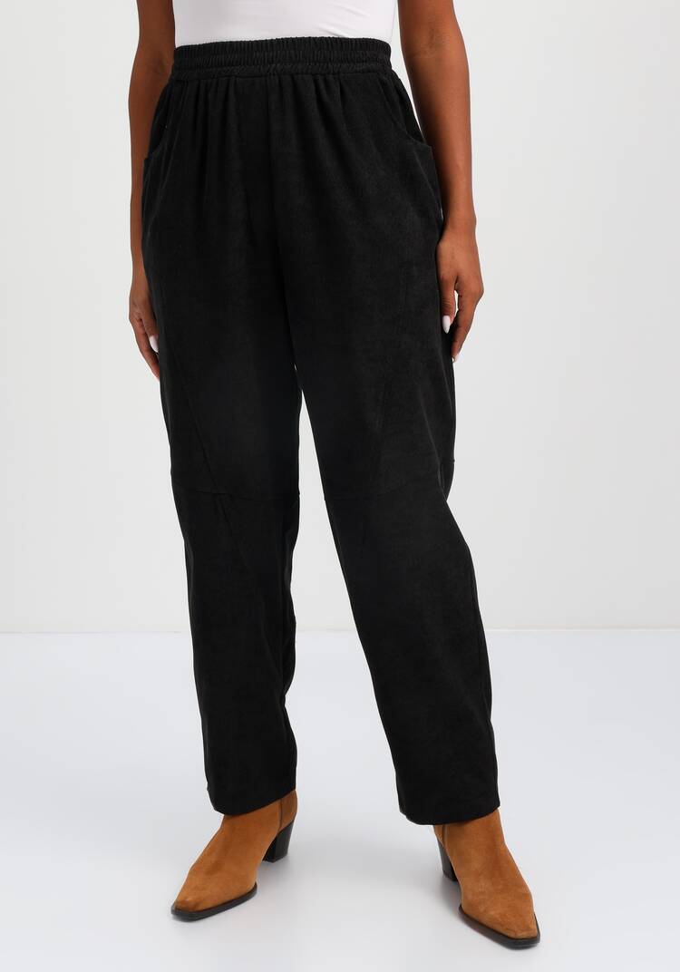 Брюки вельветовые с декоративной отстрочкой шир.  750, рис. 4