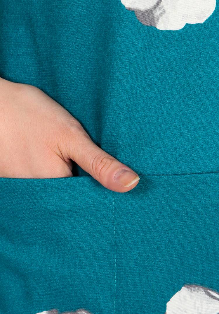 Платье с цветочным принтом и рукавом 1/2 шир.  750, рис. 5