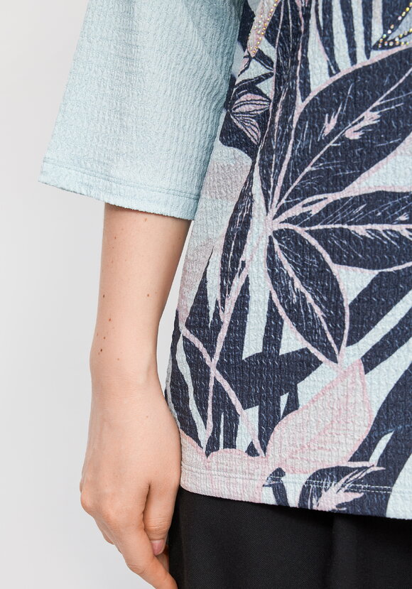 Блуза с цветочным принтом Амелия шир.  580, рис. 18