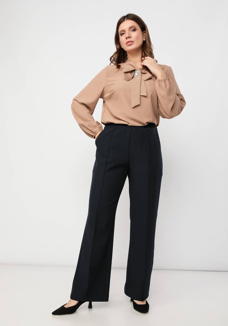 Блуза с брошкой шир.  750, рис. 18