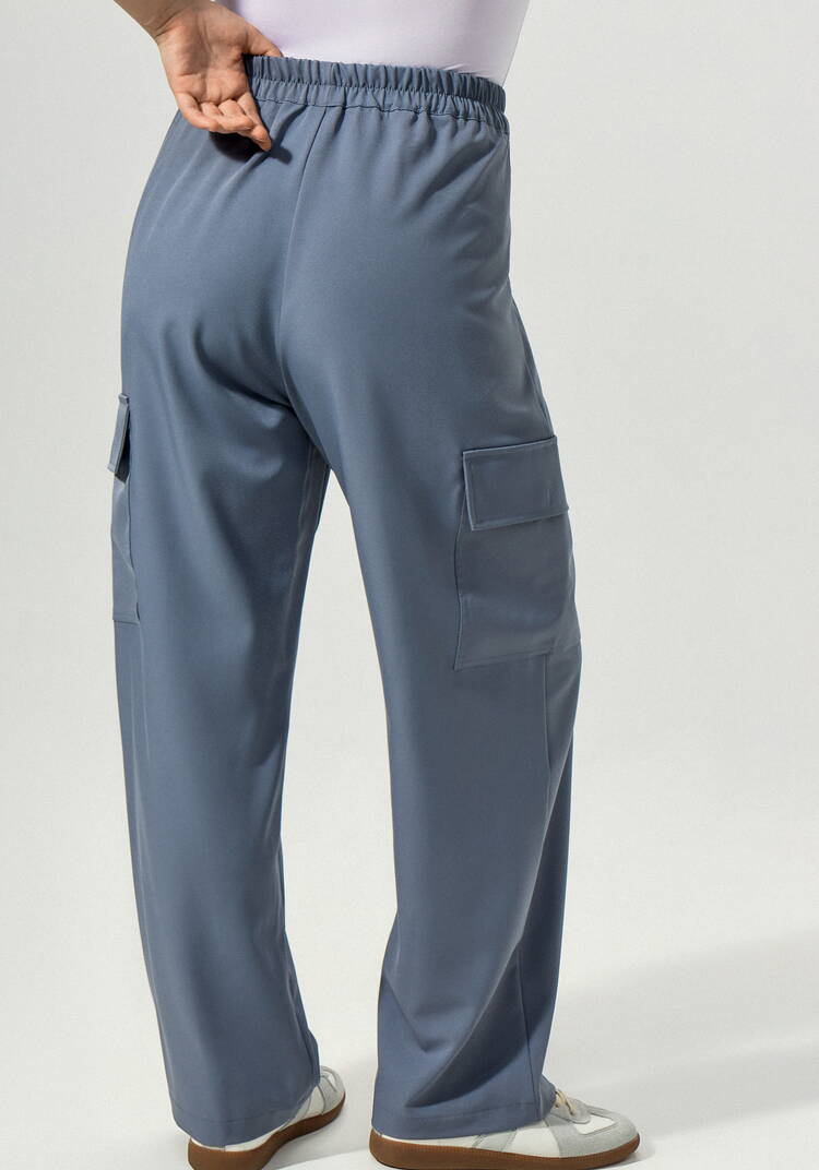 Брюки с боковыми карманами свободного кроя шир.  750, рис. 9