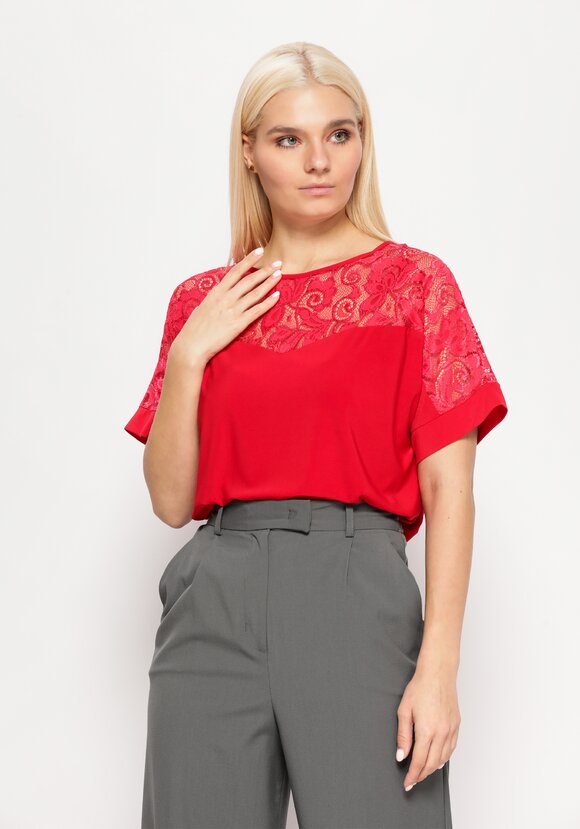 Блуза   с  кружевом шир.  580, рис. 12