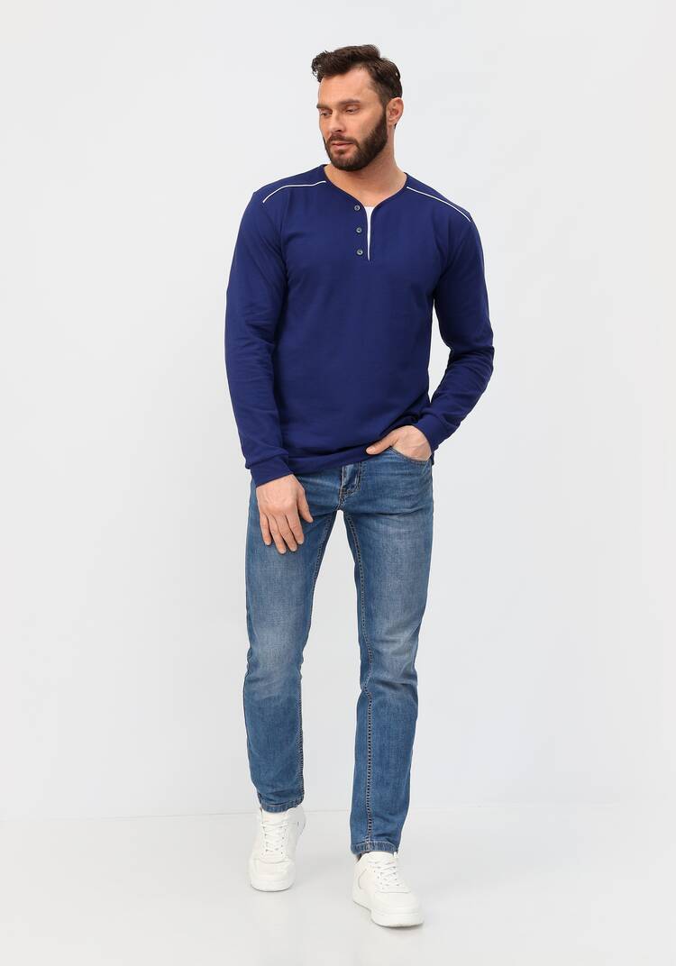 Лонгслив с контрастными кантами шир.  750, рис. 8