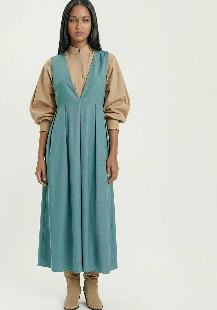 Сарафан с рюшей на спинке шир.  750, рис. 20