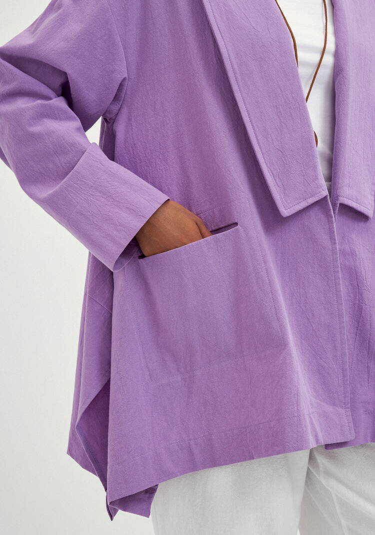 Кардиган свободный с оригинальным воротом шир.  750, рис. 6