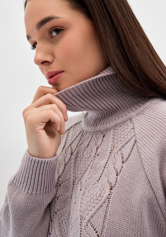 Свитер с ажурным рисунком шир.  580, рис. 26