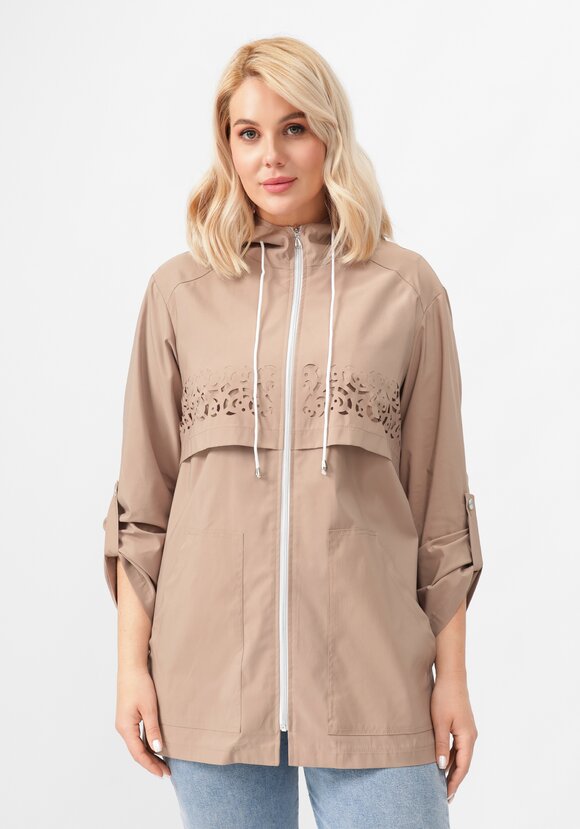 Ветровка с ажурной кокеткой шир.  580, рис. 4