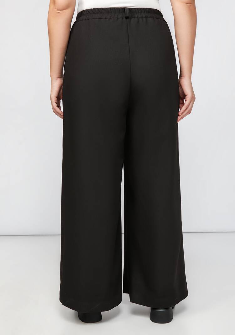 Брюки из костюмной ткани свободного кроя шир.  750, рис. 3